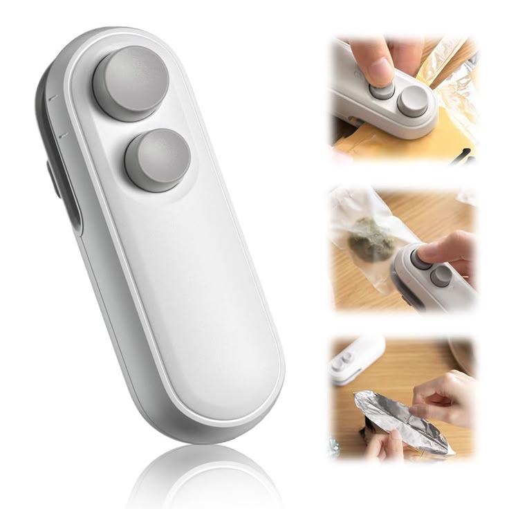 SEZNIK Rechargeable Mini Heat Bag Sealer & Cutter – USB-C Portable Food Storage Sealing Machine